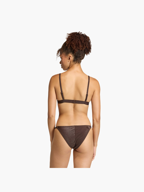 adidas Iconisea Ribbed Padded Triangle Bikini Top Braun 156253 3