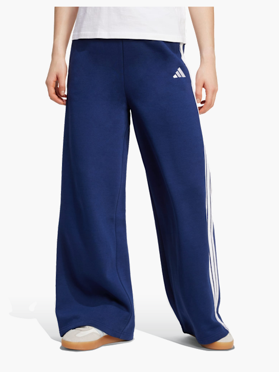 adidas adidas 3-Streifen Weite Fleecehose Blau 143387 2