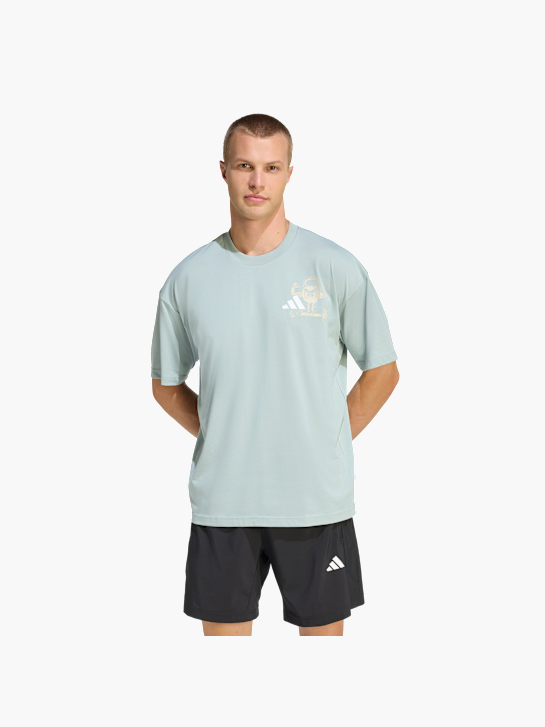 adidas CLIMACOOL FUN TRAINING Grafik T-Shirt Mint 156782 2