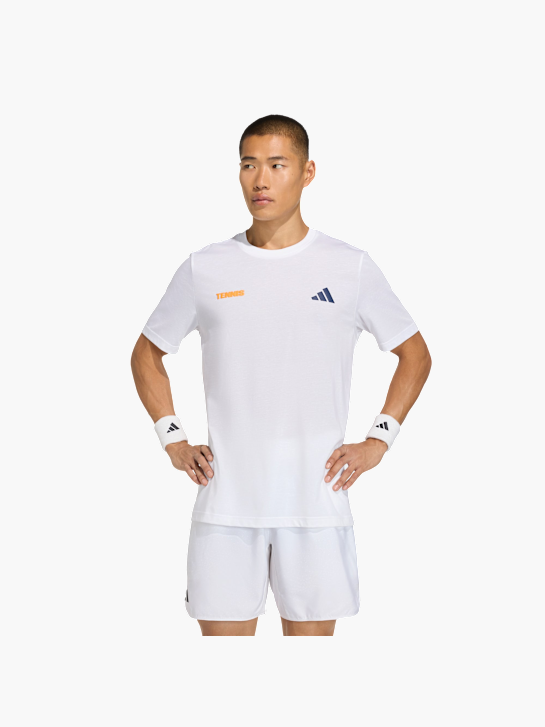adidas Tennis Hot Egg Grafik T-Shirt Weiß 156547 2