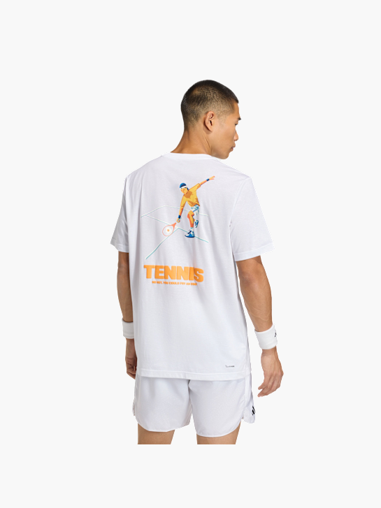 adidas Tennis Hot Egg Grafik T-Shirt Weiß 156547 3