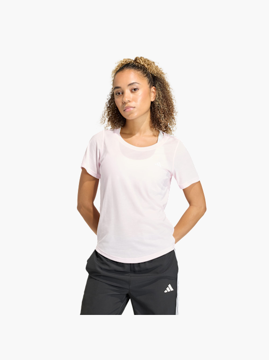 adidas Workout Essentials T-Shirt mit tiefem Ausschnitt Rosa 156034 2