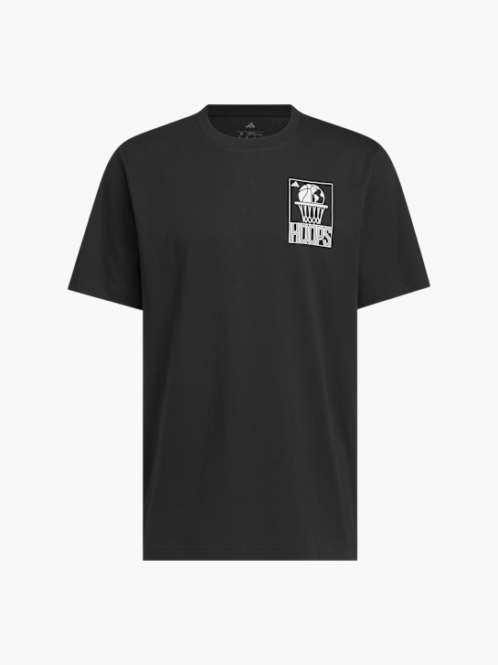 adidas World Wide Hoops Graphic T-Shirt Schwarz 156025 1