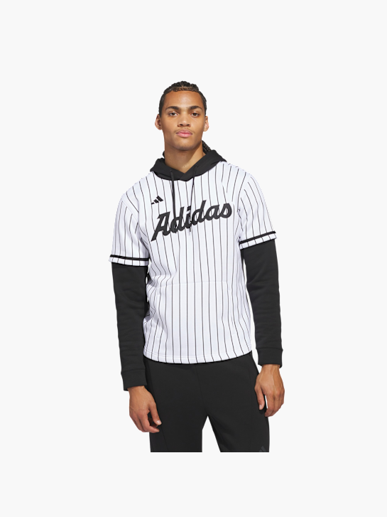 adidas adidas&nbsp;Dugout&nbsp;Pinstripe&nbsp;Kapuzentrikot Weiß 157364 3