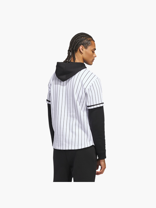 adidas adidas&nbsp;Dugout&nbsp;Pinstripe&nbsp;Kapuzentrikot Weiß 157364 4