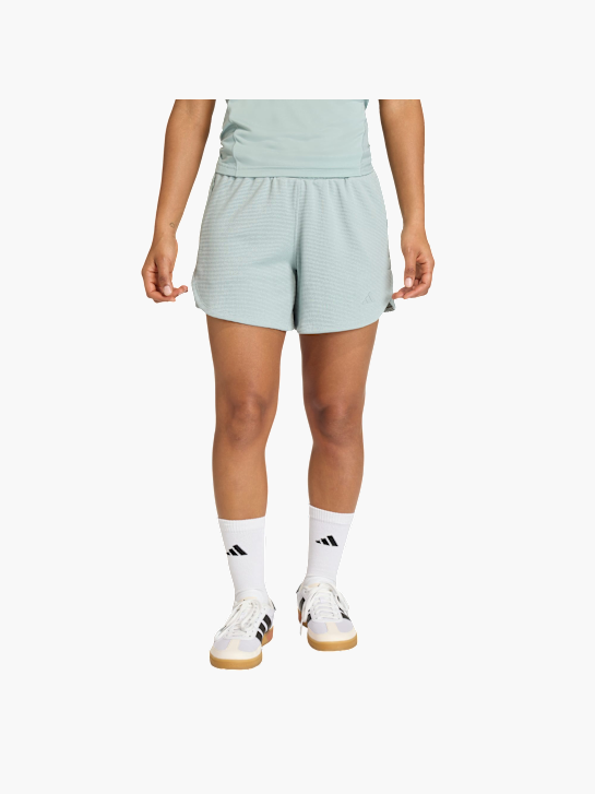 adidas Pacer Workout Waffle Shorts Grün 156104 2