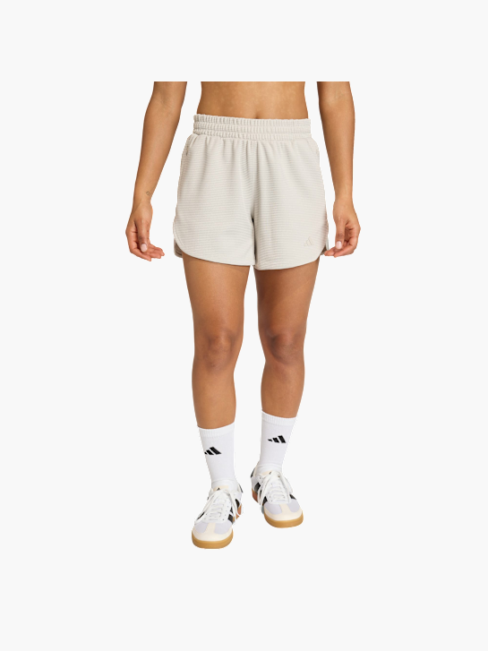 adidas Pacer Workout Waffle Shorts Beige 156105 2