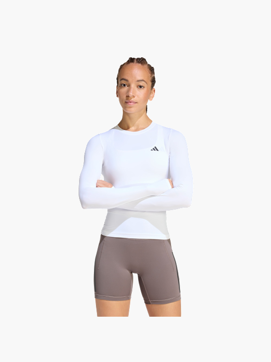 adidas PrimeLift Essentials Workout Contour Longsleeve Weiß 156757 2