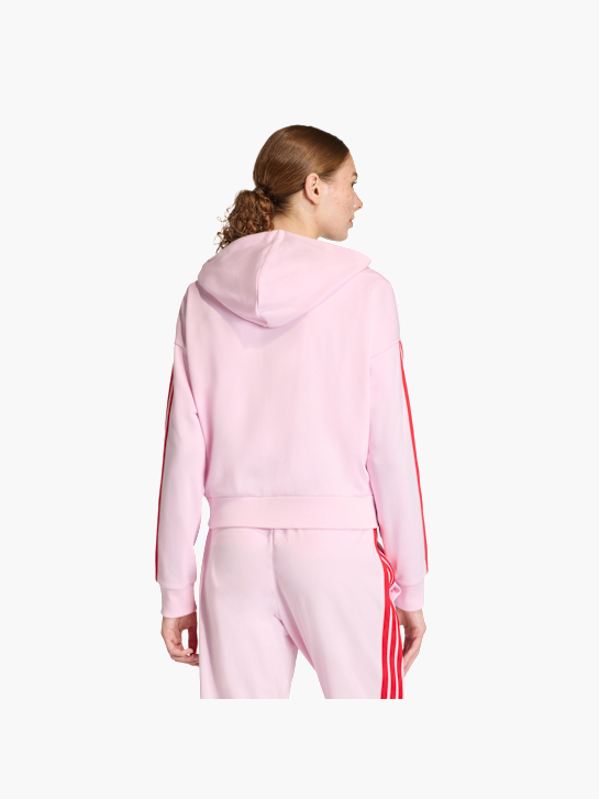adidas Essentials 3-Streifen French Terry Kapuzenjacke Pink 156469 3
