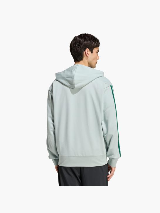 adidas Essentials 3-Streifen French Terry Kapuzenjacke Grün 156440 3
