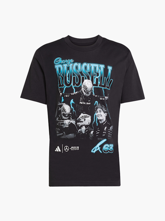 adidas Mercedes - AMG Petronas Formula One Team George Russell Graphic T-Shirt Schwarz 143376 1
