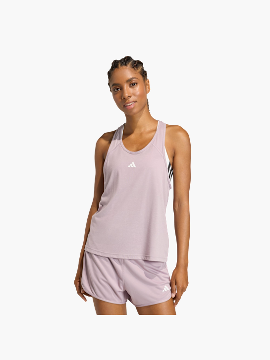adidas Pacer Essentials Knit High-Rise Shorts Lila 156336 2
