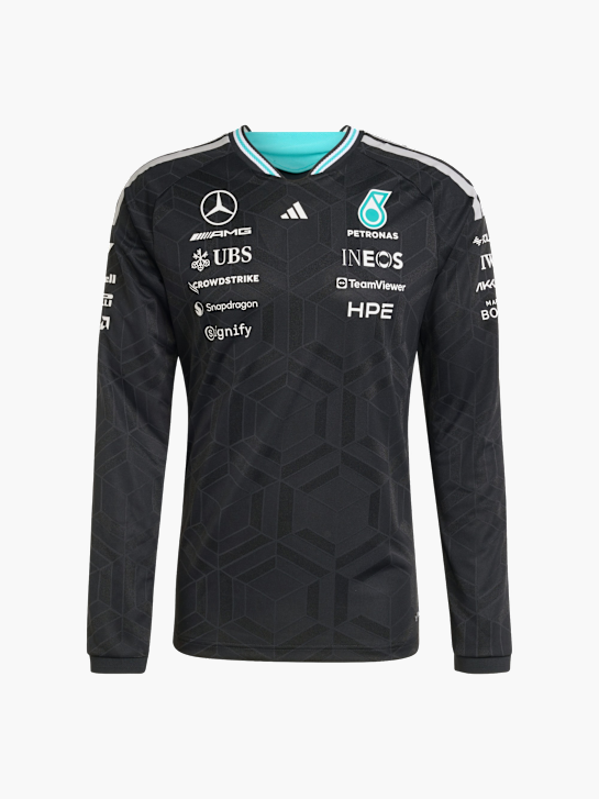 adidas MERCEDES - AMG PETRONAS FORMULA 1 TEAM AUTHENTIC LANGÄRMELIGES FAHRERTRIKOT Schwarz 157358 1