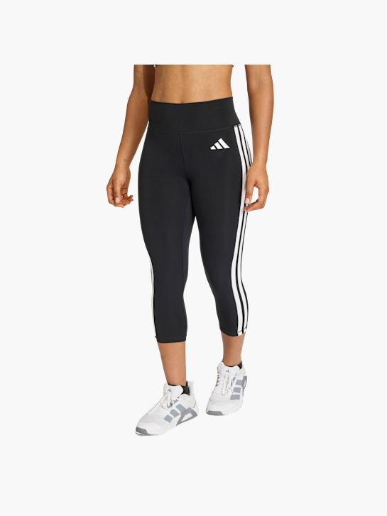 adidas Optime Essentials Workout 3-Streifen 3/4 Leggings Schwarz 156143 2
