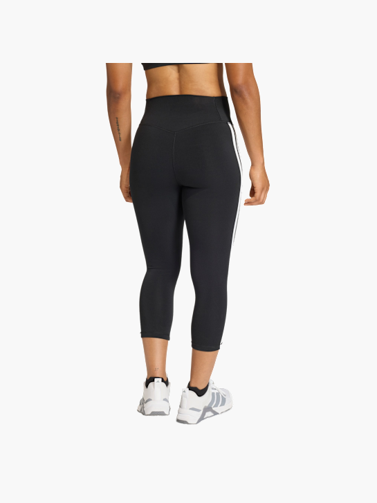 adidas Optime Essentials Workout 3-Streifen 3/4 Leggings Schwarz 156143 3
