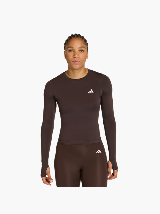 adidas PrimeLift Essentials Workout Contour Longsleeve Braun 156759 2