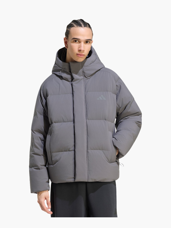 adidas HELIONIC PUFFER JACKE KAPUZE Grau 168696 2