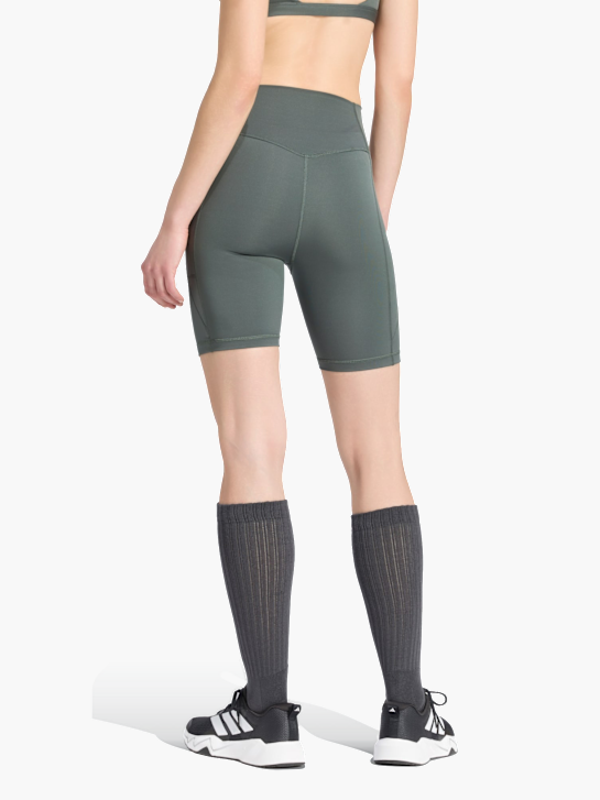 adidas Optimé Essentials kurze Leggings mit Tasche, 18 cm Grau 168761 3