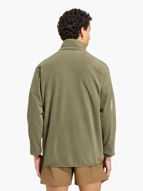 adidas Terrex Multi Essentials Fleecejacke, durchgehender Reißverschluss Grün 168600 3