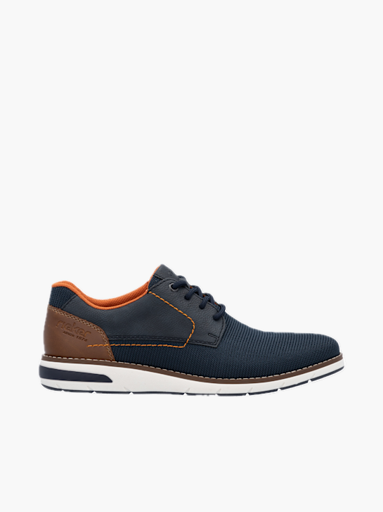 Rieker Herren-Schnürschuhe 11001 – Braun, Aus Glattleder, Mit Reißverschluss & Extraweite
