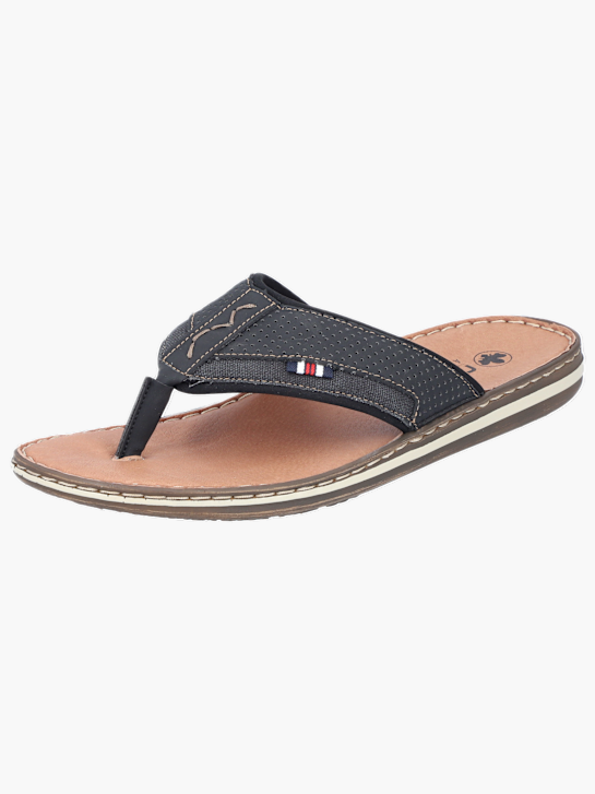 Rieker Herren Zehentrenner Schwarz 136913 2
