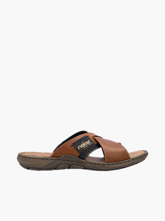 Rieker Herren Pantoletten Braun 136938 1