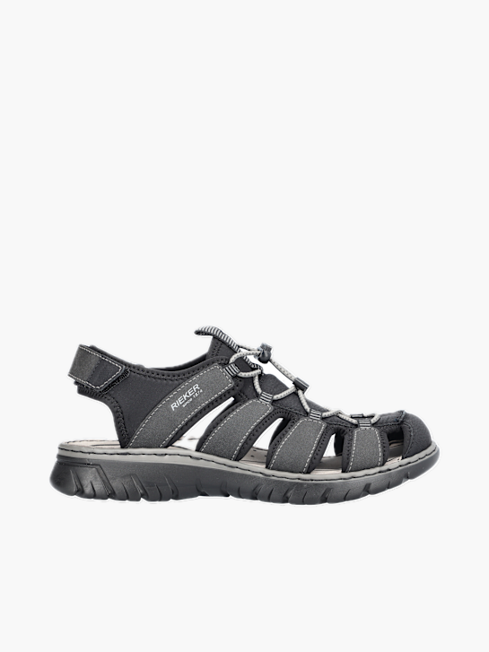 Rieker Herren Trekkingsandalen Schwarz 136969 1