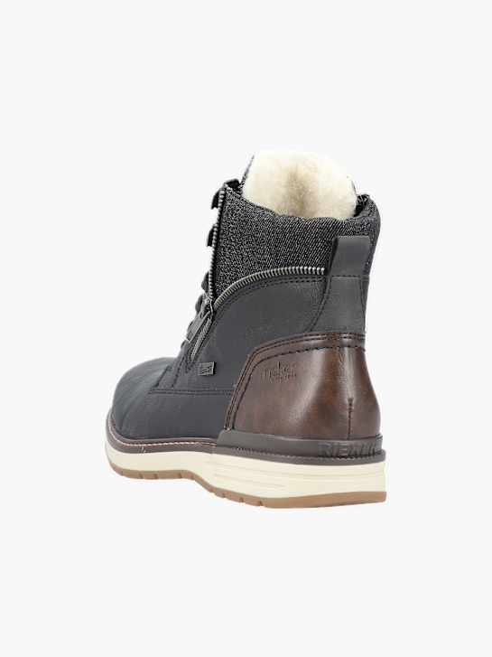 Rieker Herren Schnürstiefel Schwarz 137027 3
