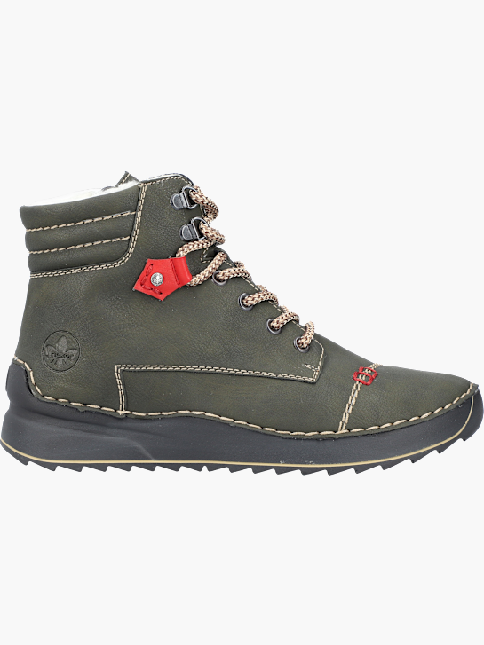 Rieker Damen Schnürstiefel Olive 143602 1