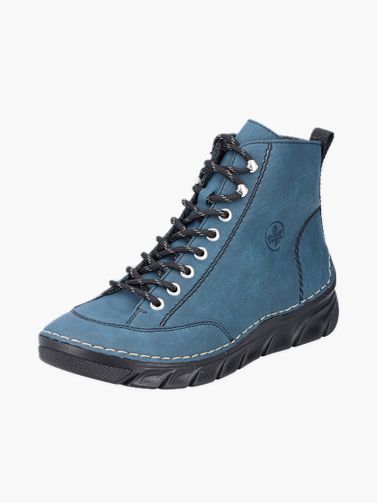 Rieker Damen Schnürstiefel Blau 137183 2