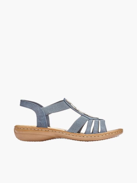 Rieker Damen Riemchensandalen Blau 137218 1