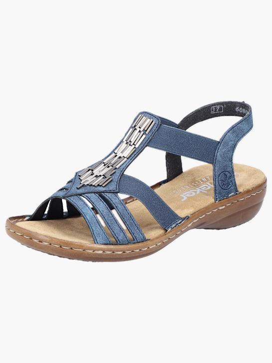 Rieker Damen Riemchensandalen Blau 137218 2