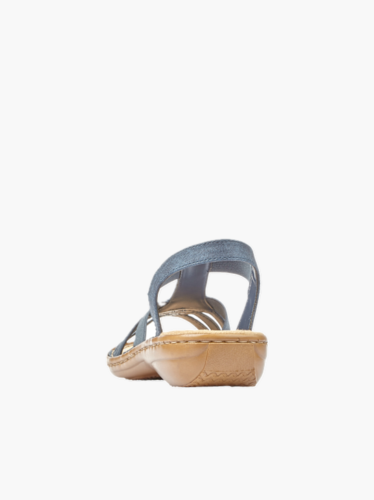 Rieker Damen Riemchensandalen Blau 137218 3