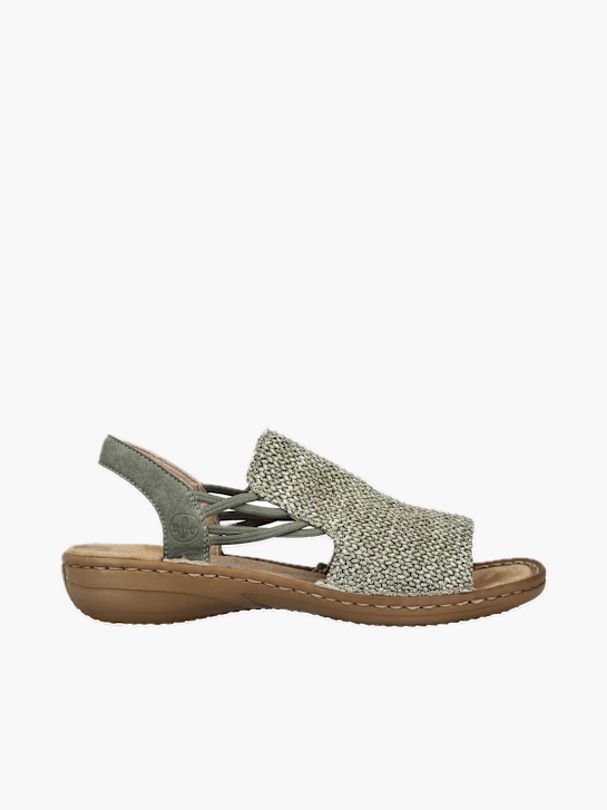Rieker Damen Riemchensandalen Grün 137224 1