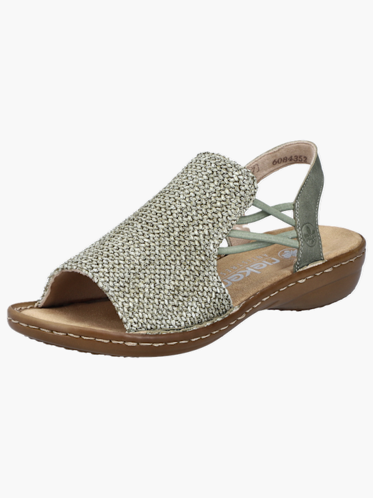 Rieker Damen Riemchensandalen Grün 137224 2