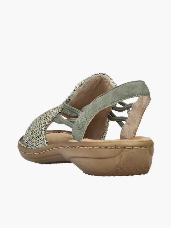 Rieker Damen Riemchensandalen Grün 137224 3