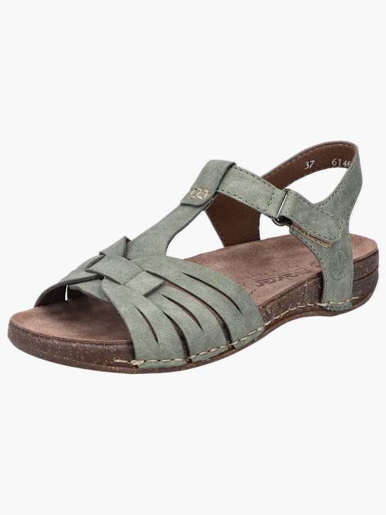 Rieker Damen Riemchensandalen Grün 131154 2