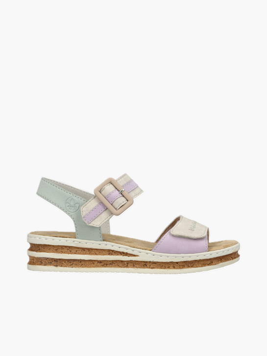 Rieker Damen Keilsandaletten Multicolor 137269 1