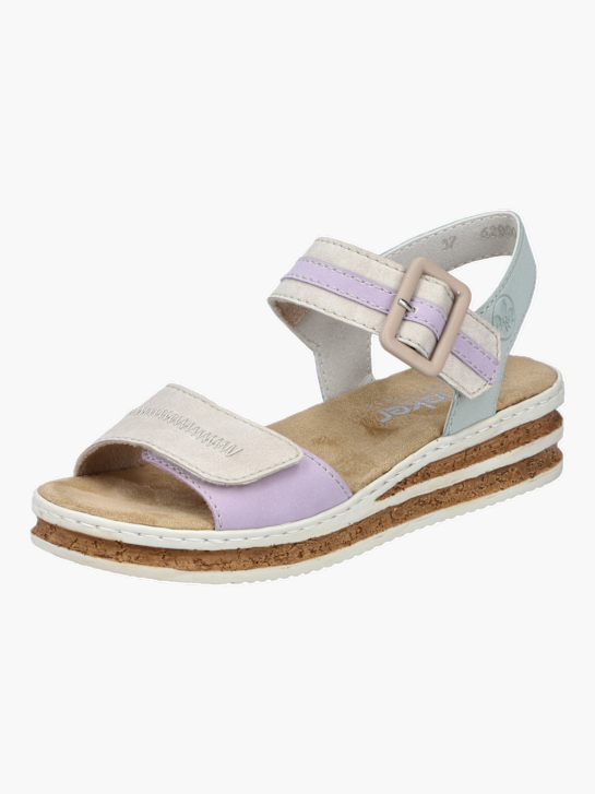 Rieker Damen Keilsandaletten Multicolor 137269 2