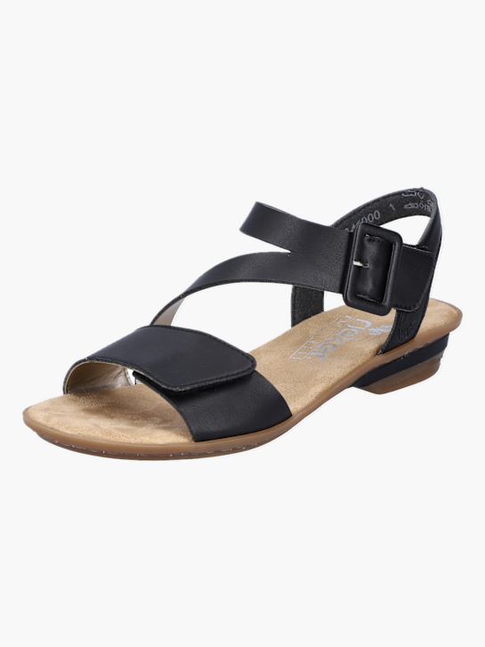 Rieker Damen Riemchensandalen Schwarz 137287 1