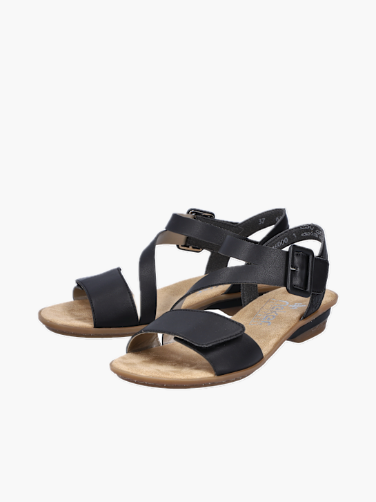 Rieker Damen Riemchensandalen Schwarz 137287 3