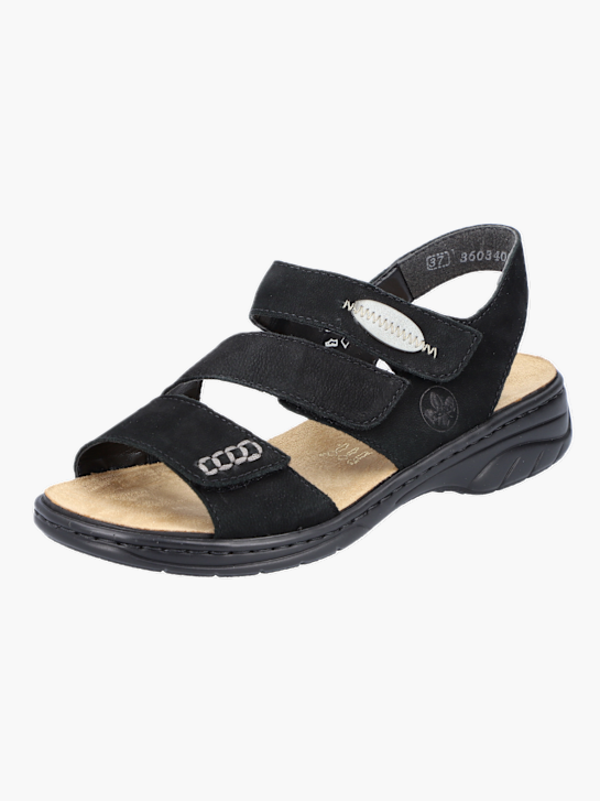 Rieker Damen Riemchensandalen Schwarz 137308 2
