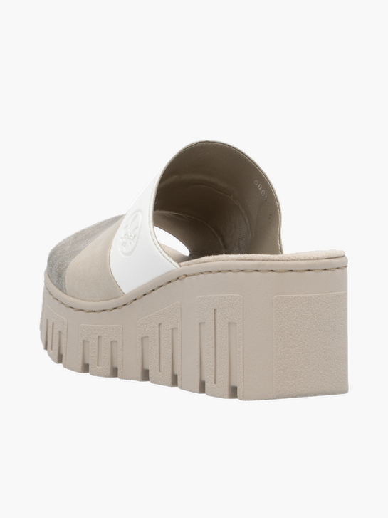 Rieker Damen Pantoletten Beige 137351 3