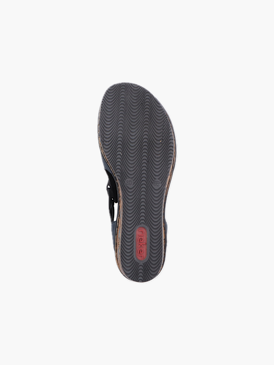 Rieker Damen Keilsandaletten Blau 137354 4