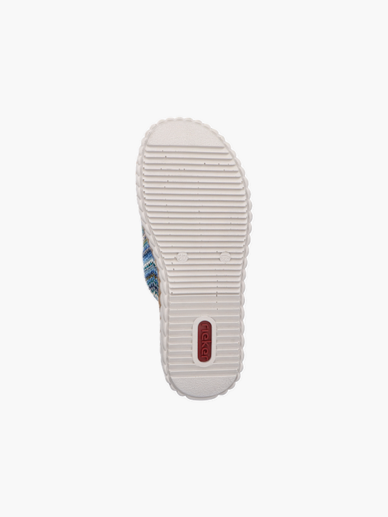 Rieker Damen Pantoletten Blau 137378 4