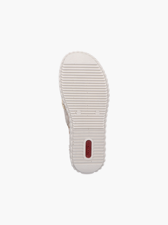 Rieker Damen Pantoletten Beige 137382 4