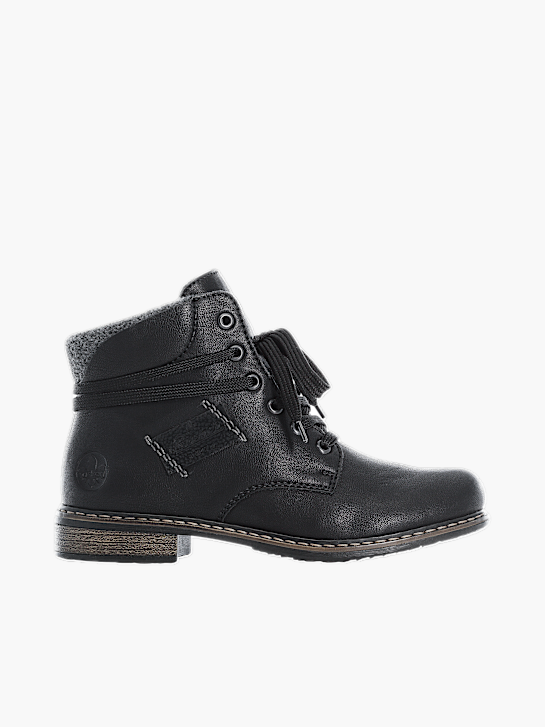 Rieker Damen Schnürstiefel Schwarz 137390 1