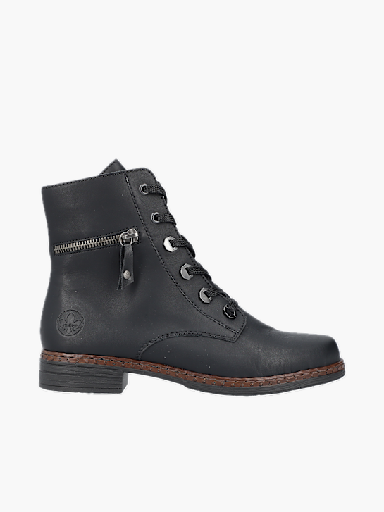 Rieker Damen Schnürstiefel Schwarz 137456 1