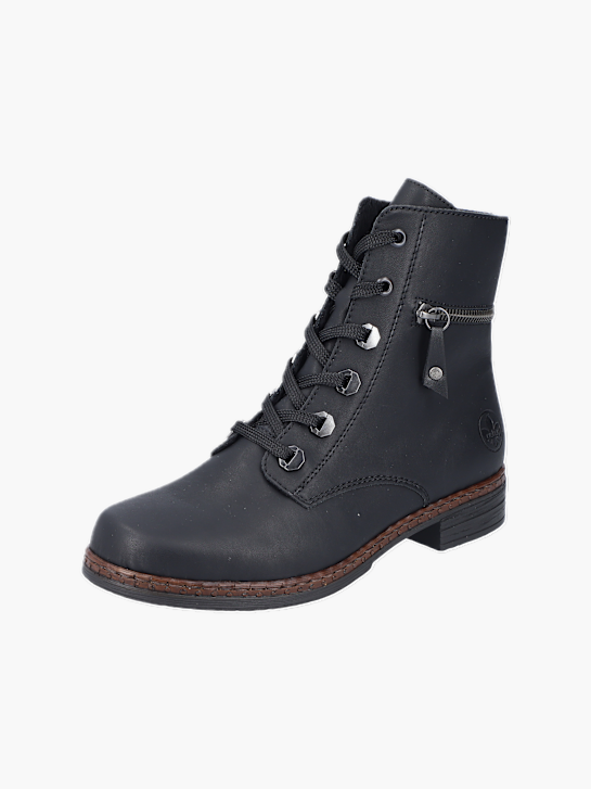 Rieker Damen Schnürstiefel Schwarz 137456 2