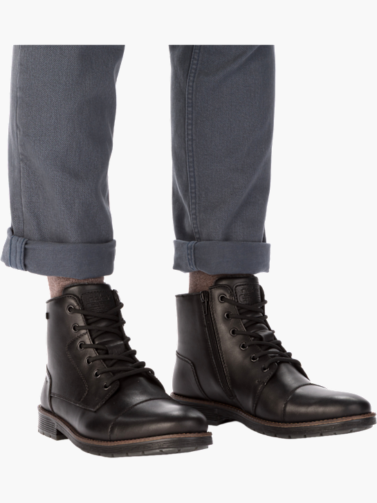 Rieker Herren Schnürstiefel Schwarz 141682 4